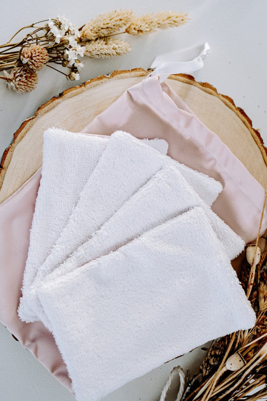 Lot de 4 lingettes démaquillantes Colombine